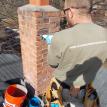 chimney tuckpointing leak